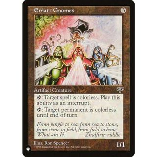 マジックザギャザリング MIR Ersatz Gnomes (日本語版 コモン) The List ザ・リスト (MTG)(その他)