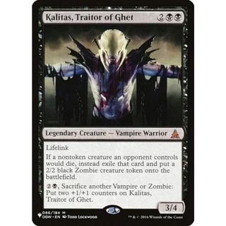 マジックザギャザリング OGW Kalitas, Traitor of Ghet (日本語版 神話レア) The List ザ・リスト (MTG)(その他)