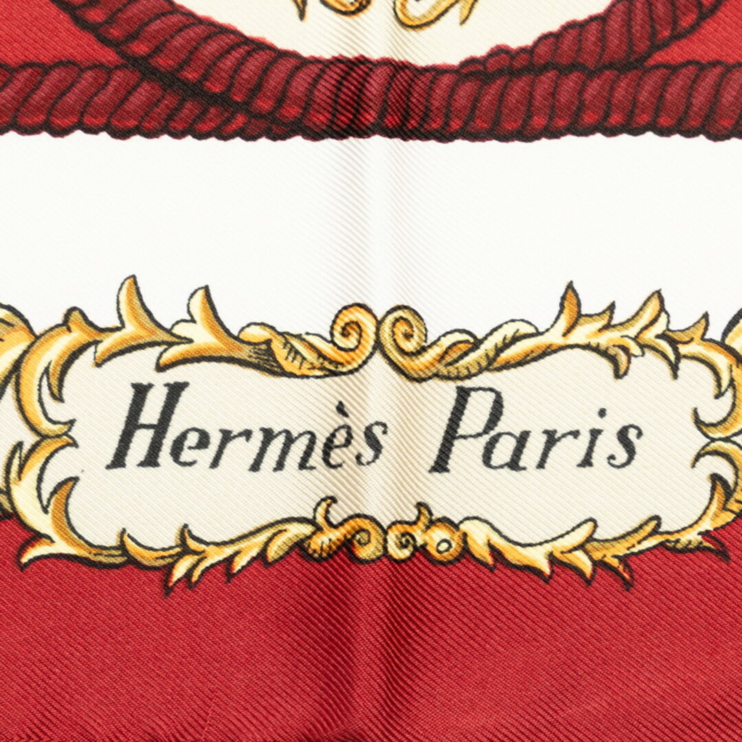 Hermes(エルメス)のエルメス カレ90 LVDOVICVS MAGNVS 白い馬に跨ったルイ14世 スカーフ シルク レディース HERMES 【228-48760】 レディースのファッション小物(バンダナ/スカーフ)の商品写真