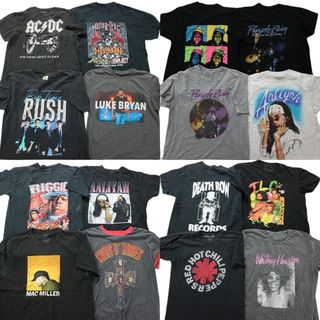 古着卸 まとめ売り 音楽・バンド 半袖Tシャツ 16枚セット (メンズ L /XL ) レッチリ デスロウ デフレパード MS9862(その他)