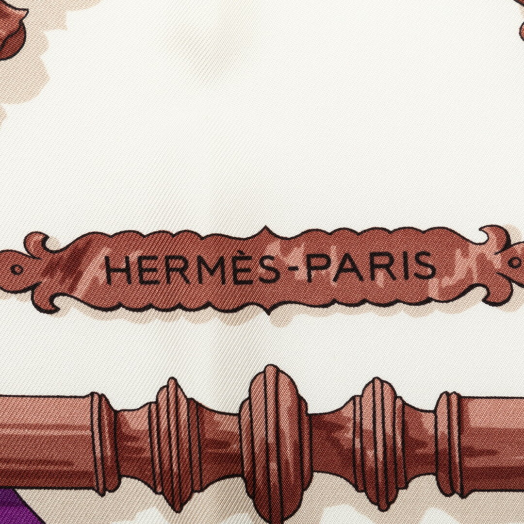 Hermes(エルメス)の美品 エルメス カレ90 FERRONNERIE 鉄細工 スカーフ シルク レディース HERMES 【228-48762】 レディースのファッション小物(バンダナ/スカーフ)の商品写真