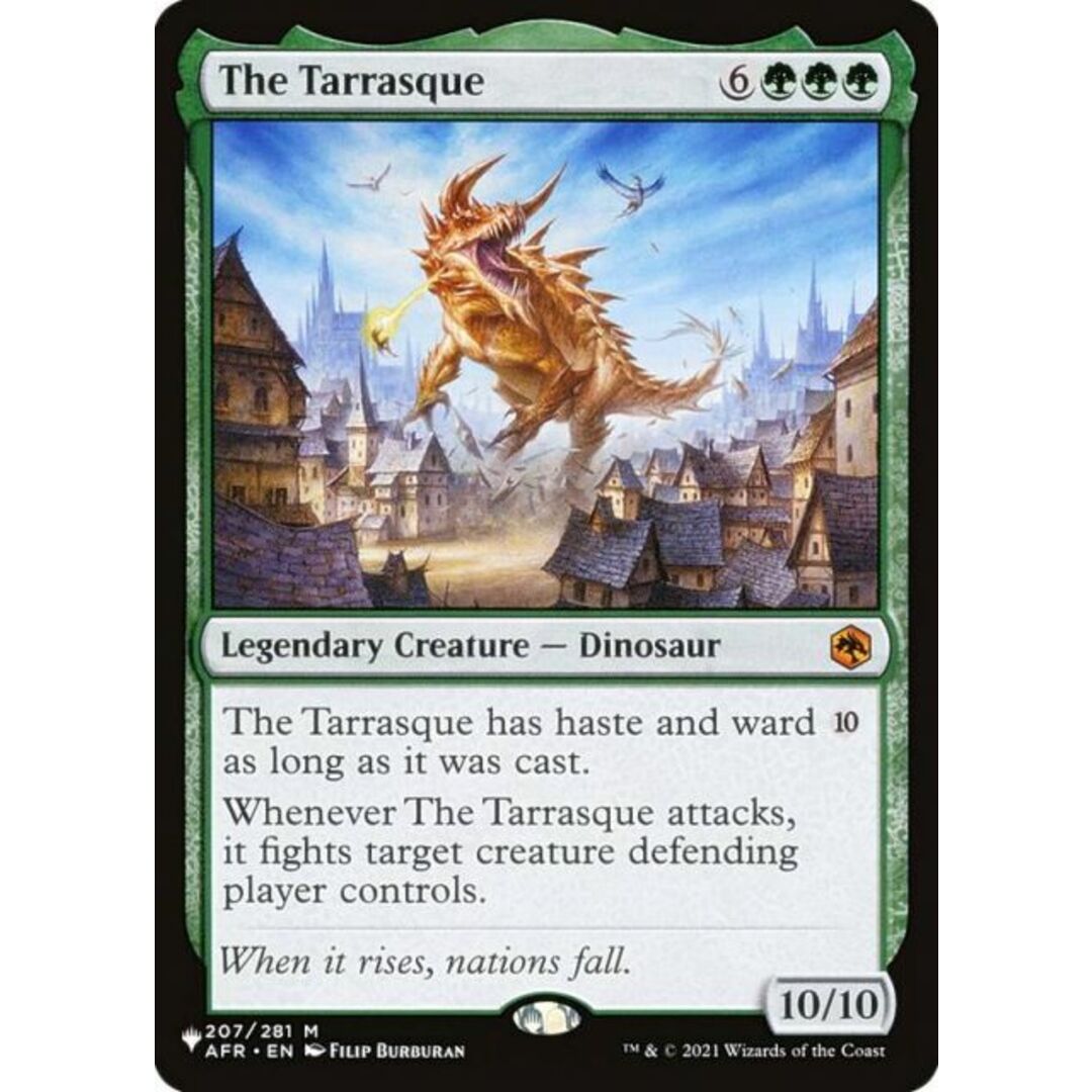 マジックザギャザリング AFR The Tarrasque (日本語版 神話レア) The List ザ・リスト (MTG) エンタメ/ホビーのアニメグッズ(その他)の商品写真