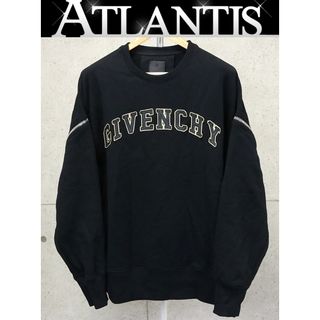 クロムハーツ(Chrome Hearts)のGIVENCHY 銀座店 ジバンシー 2WAY ロゴ  クルーネック スウェット 長袖 メンズ size:S 黒 95023(スウェット)