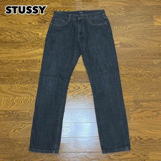 STUSSY - STUSSY ステューシー ブラックデニム ジーンズ ワンポイントロゴ