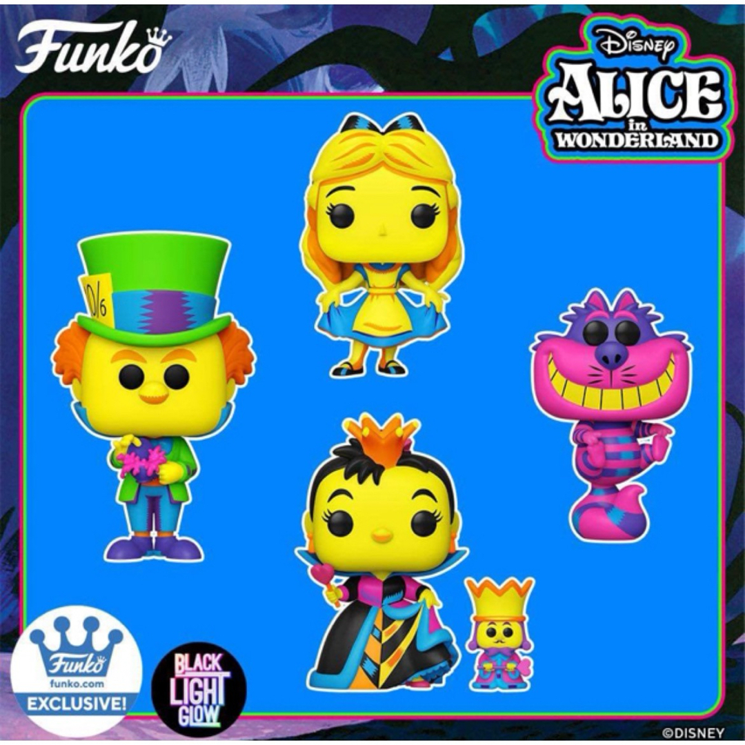 Disney(ディズニー)のレアFUNKO POP!  ふしぎの国のアリス　ブラックライト　マッドハッター エンタメ/ホビーのフィギュア(アニメ/ゲーム)の商品写真