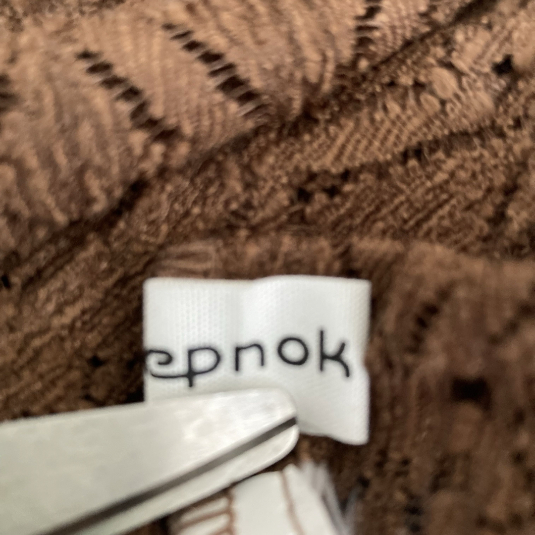 epnok　エプノック　シアーシャツ　透け感　ブラウン　メンズ　薄手　半袖　 メンズのトップス(シャツ)の商品写真