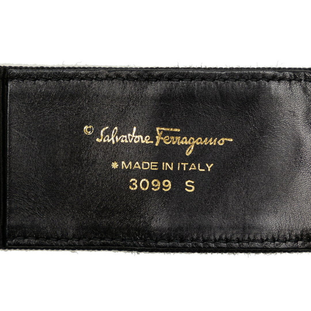 Salvatore Ferragamo(サルヴァトーレフェラガモ)のサルヴァトーレフェラガモ ヴァラリボン ベルト メッキ Nyron レディース Salvatore Ferragamo 【228-48806】 レディースのファッション小物(ベルト)の商品写真