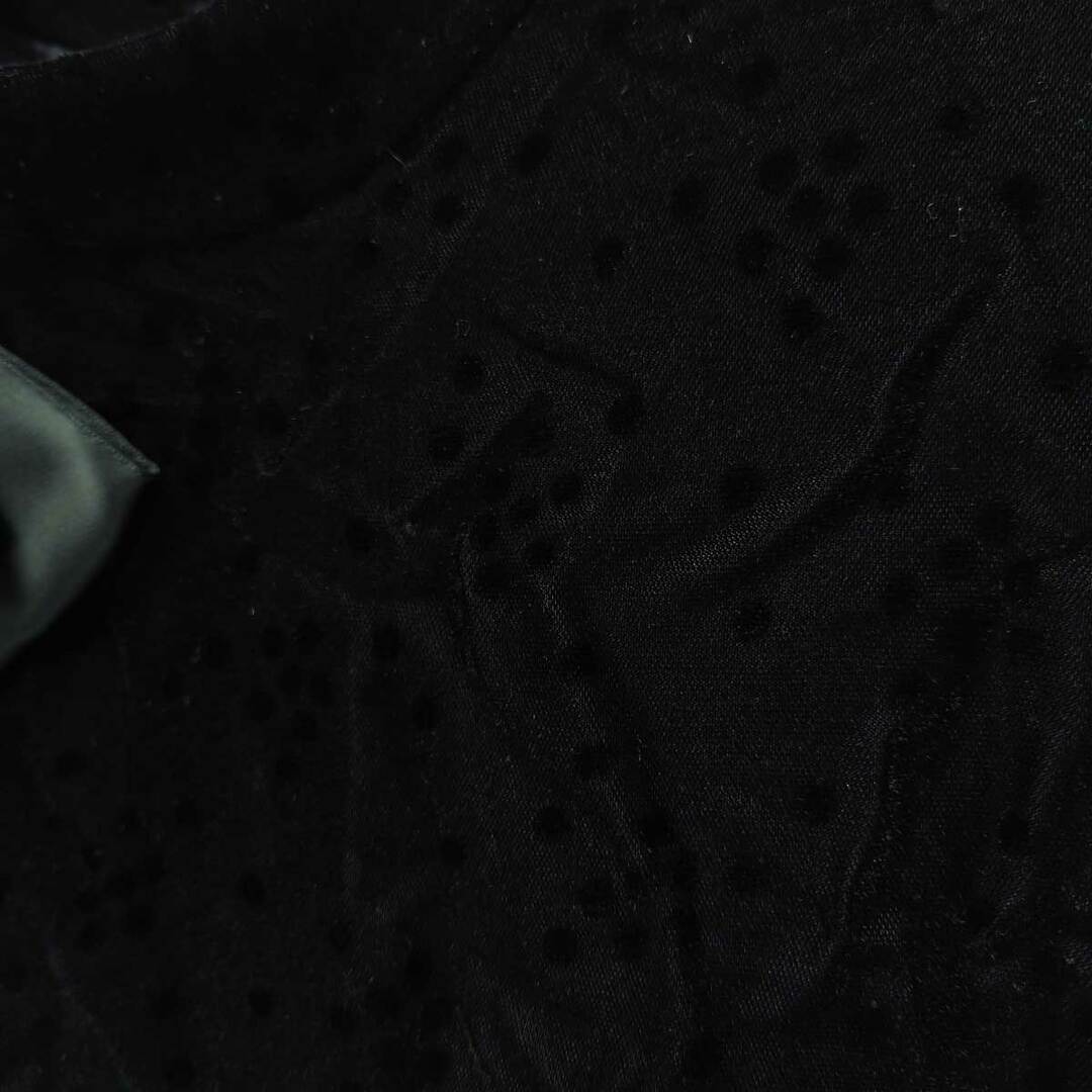 NINA RICCI(ニナリッチ)のニナリッチ ワンピース フォーマル 9号 ブラック レディース NINA RICCI 肩パッド付き レディースのジャケット/アウター(その他)の商品写真