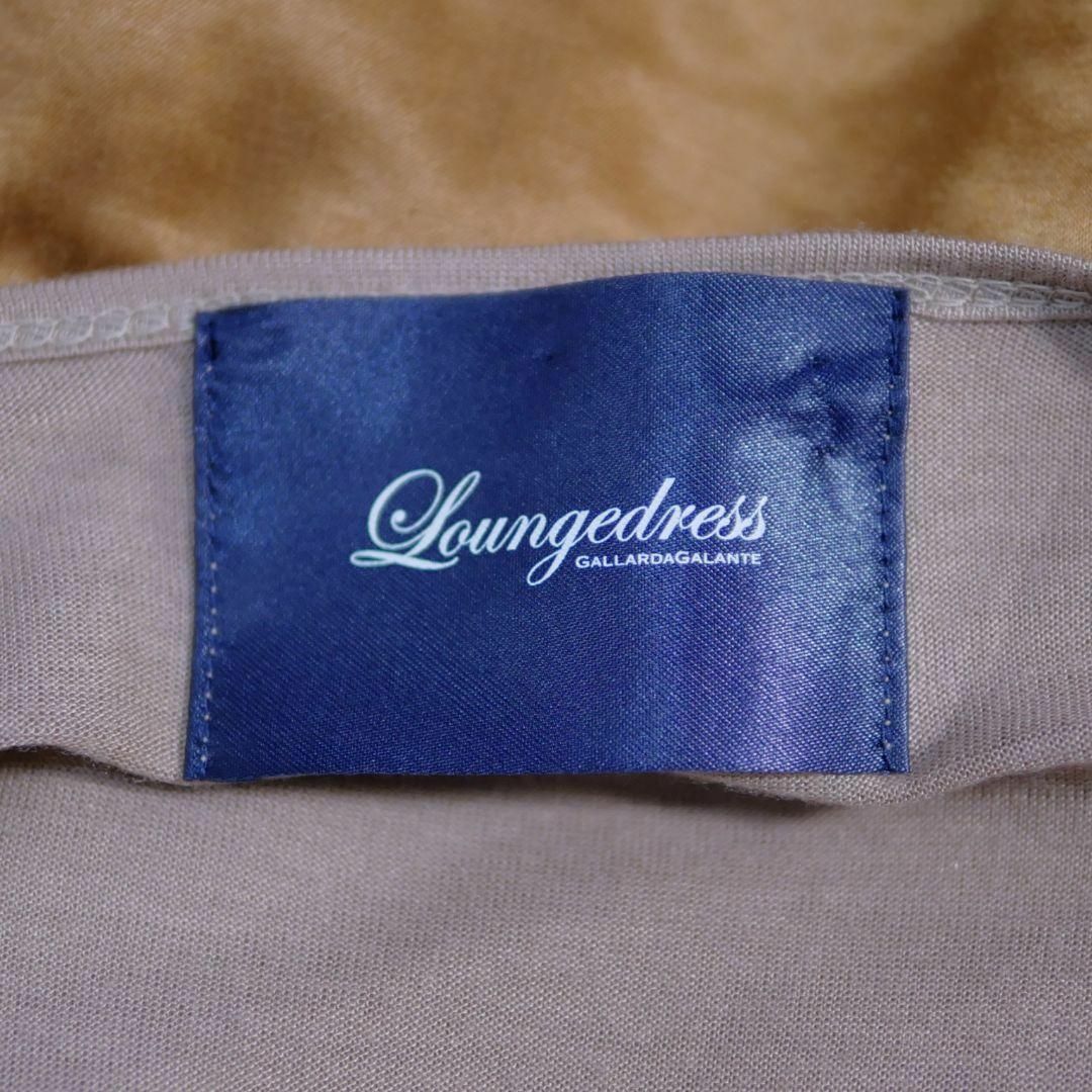 Loungedress(ラウンジドレス)の美品 ラウンジドレス ガリャルダガランテ ワンピース 膝丈 五分袖 F ベージュ レディースのワンピース(ひざ丈ワンピース)の商品写真