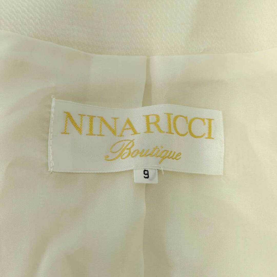 NINA RICCI(ニナリッチ)の[上下セット] ニナリッチ ジャケット スカート セットアップ 9号 オフホワイト レディース NINA RICCI レディースのファッション小物(その他)の商品写真