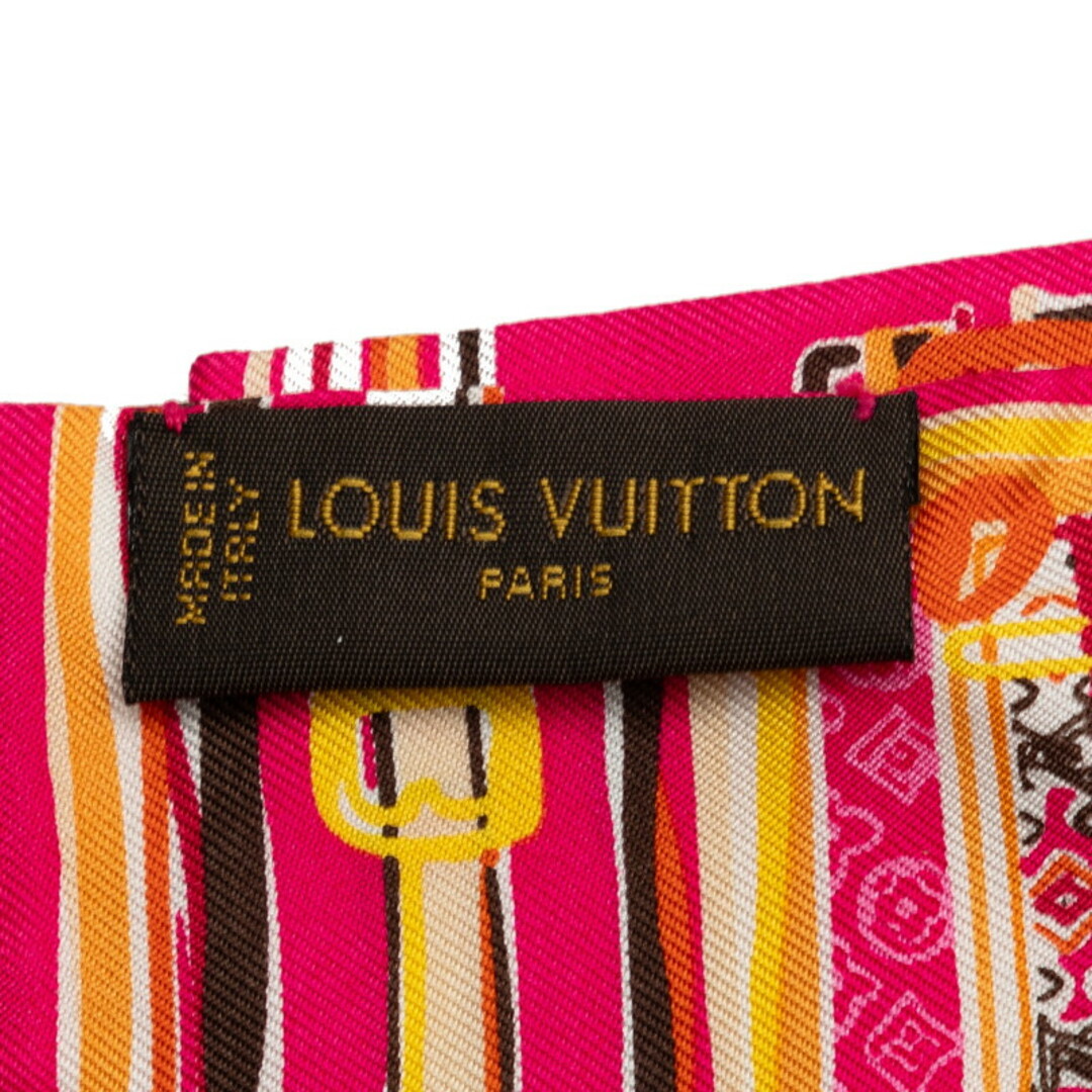 LOUIS VUITTON(ルイヴィトン)の美品 ルイ ヴィトン ツイリー バンドー 総柄 スカーフ 400505 シルク レディース LOUIS VUITTON 【228-48819】 レディースのファッション小物(バンダナ/スカーフ)の商品写真