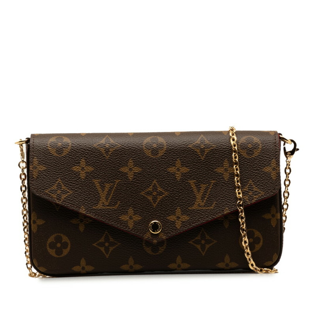 LOUIS VUITTON(ルイヴィトン)の美品 ルイ ヴィトン モノグラム ポシェットフェリシー チェーン ショルダーバッグ M81896 PVC レディース LOUIS VUITTON 【228-48820】 レディースのバッグ(ショルダーバッグ)の商品写真