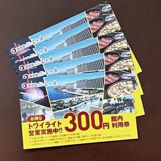 龍宮城スパ・ホテル三日月 300円館内利用券　6枚(その他)