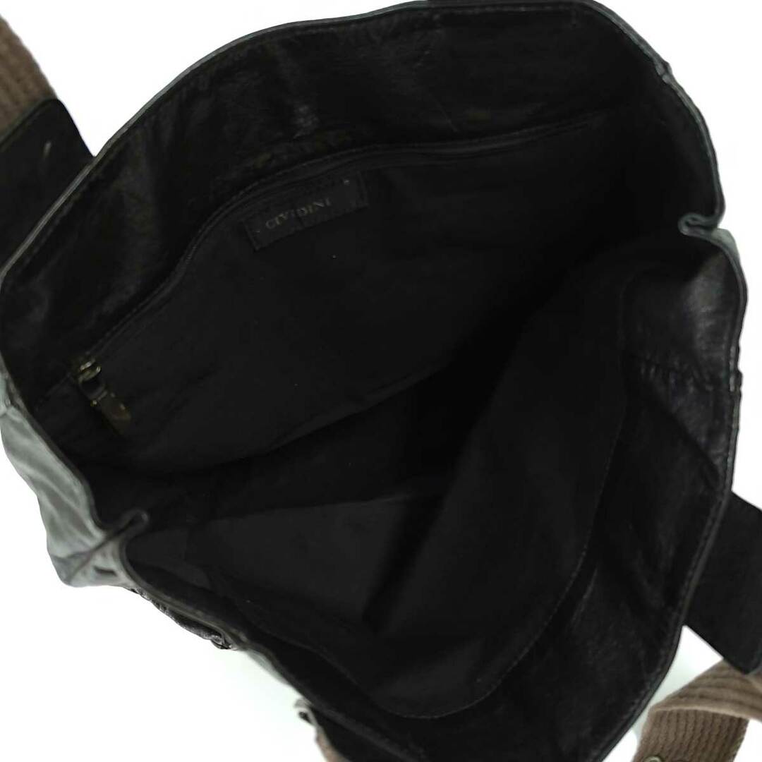 チヴィディーニ レザー トートバッグ CIVIDINI ブラック レディース レディースのバッグ(その他)の商品写真