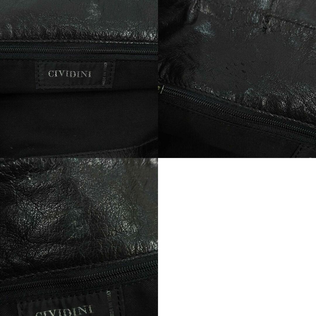 チヴィディーニ レザー トートバッグ CIVIDINI ブラック レディース レディースのバッグ(その他)の商品写真