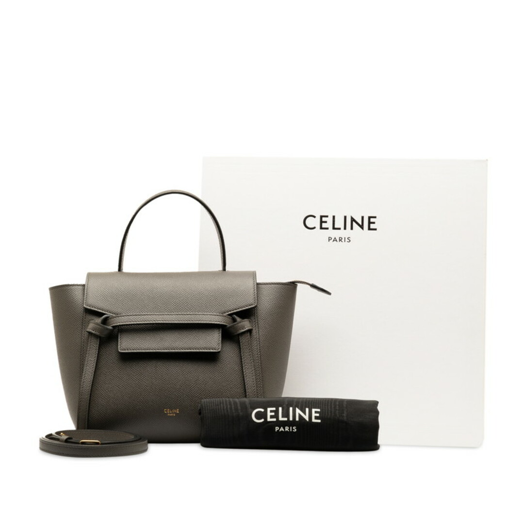 celine(セリーヌ)の美品 セリーヌ ナノ ベルトバッグ ハンドバッグ ショルダーバッグ 2WAY S-AI-1282 レザー レディース CELINE 【228-48827】 レディースのバッグ(ハンドバッグ)の商品写真