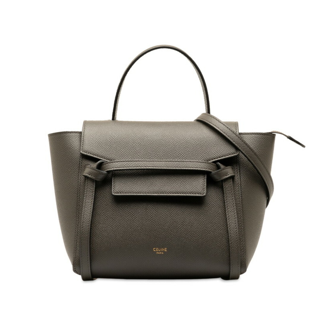 celine(セリーヌ)の美品 セリーヌ ナノ ベルトバッグ ハンドバッグ ショルダーバッグ 2WAY S-AI-1282 レザー レディース CELINE 【228-48827】 レディースのバッグ(ハンドバッグ)の商品写真