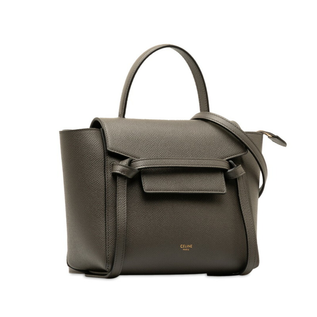 celine(セリーヌ)の美品 セリーヌ ナノ ベルトバッグ ハンドバッグ ショルダーバッグ 2WAY S-AI-1282 レザー レディース CELINE 【228-48827】 レディースのバッグ(ハンドバッグ)の商品写真