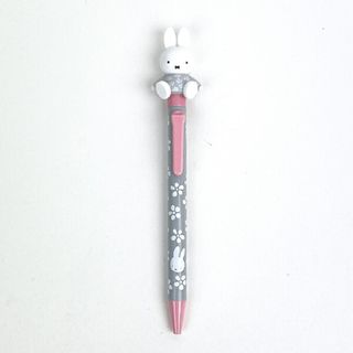 ミッフィー(miffy)のミッフィー miffy おすわりアクションペン (グレー) ボールペン 文具 日本製(ノートPC)