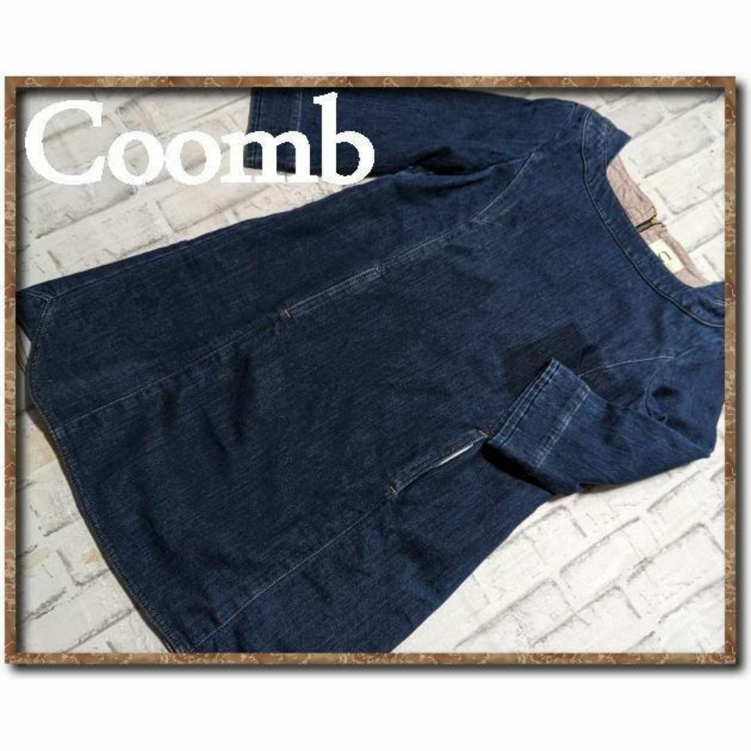 Coomb(クーム)のクーム　7分袖デニムワンピース レディースのワンピース(ひざ丈ワンピース)の商品写真