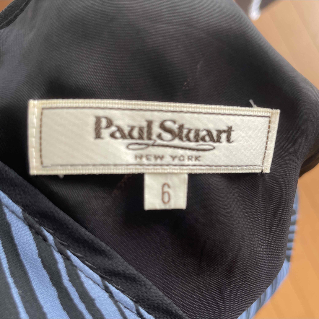 Paul Stuart(ポールスチュアート)の【お値下げ】Paul Stuart ブルー系ワンピース レディースのワンピース(ひざ丈ワンピース)の商品写真