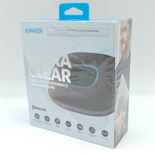 【未使用】アンカー PowerConf スピーカーフォン オンライン会議 テレワーク グレー メタリック A3301011 ANKER(スピーカー)