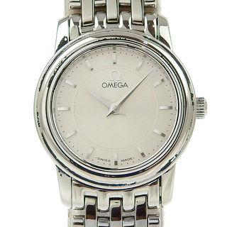 オメガ(OMEGA)の【OMEGA】オメガ デヴィル 4570.31 ステンレススチール クオーツ アナログ表示 レディース シルバー文字盤 腕時計(腕時計)