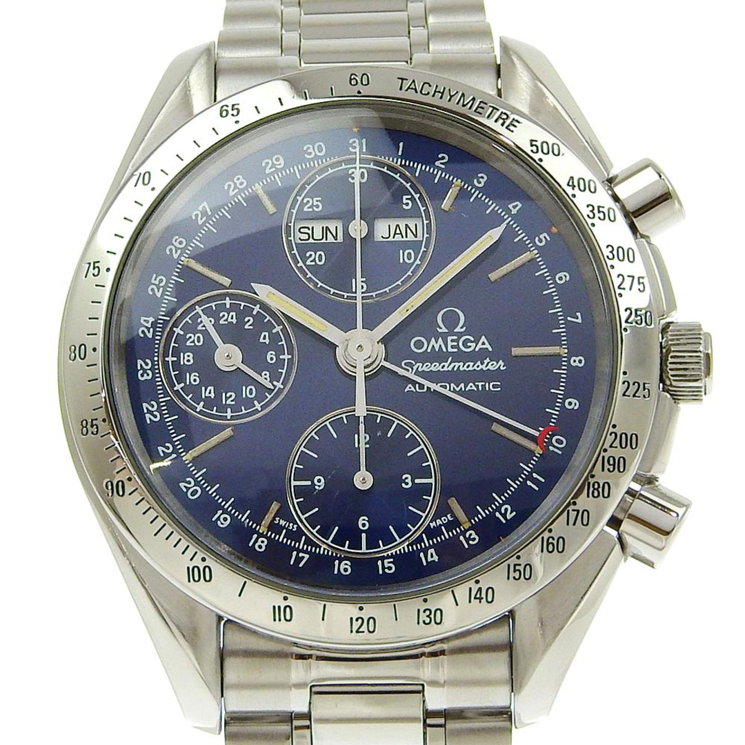 OMEGA(オメガ)の【OMEGA】オメガ スピードマスター デイデイト cal.1511 ステンレススチール 自動巻き クロノグラフ メンズ 青文字盤 腕時計 メンズの時計(腕時計(アナログ))の商品写真