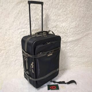マキシムラベリー　キャリーバッグ　2way　スーツケース　ナイロン×レザー　黒(トラベルバッグ/スーツケース)