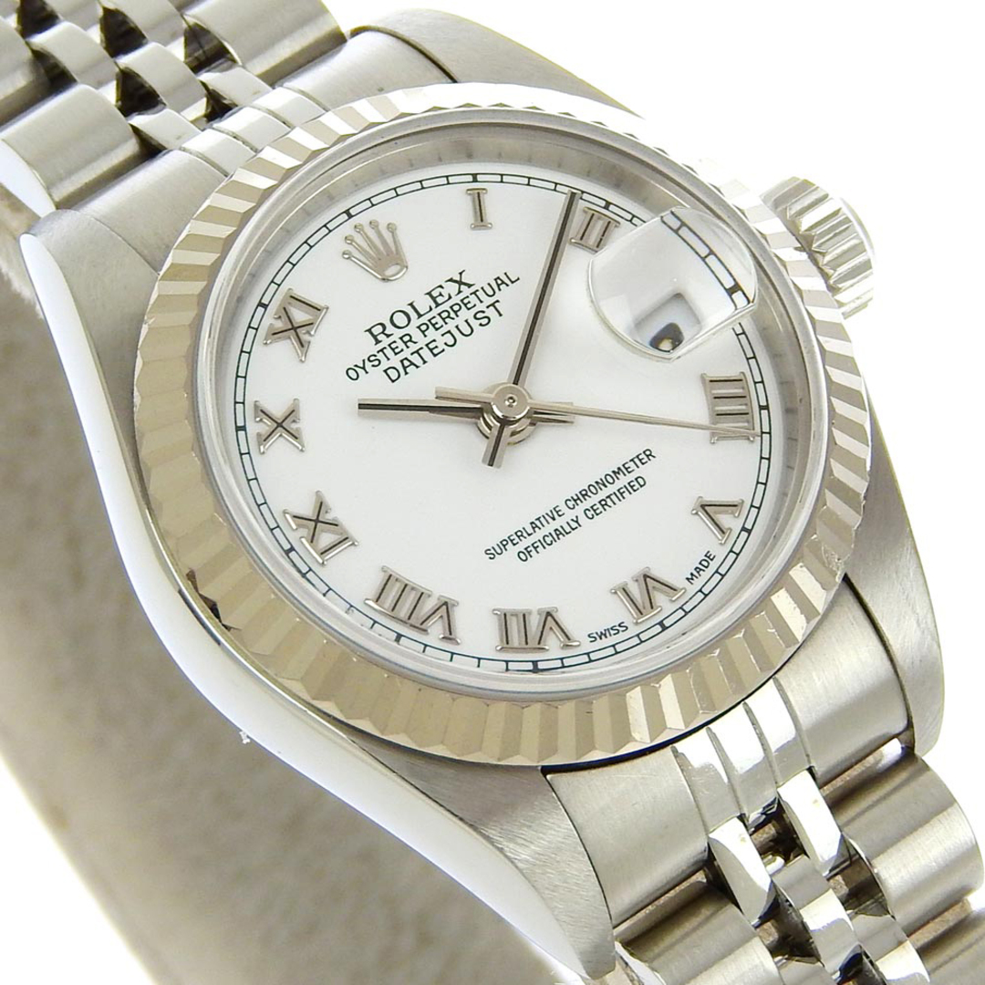 ROLEX(ロレックス)の【ROLEX】ロレックス デイトジャスト 79174 ステンレススチール×WG 自動巻き レディース 白文字盤 腕時計 レディースのファッション小物(腕時計)の商品写真