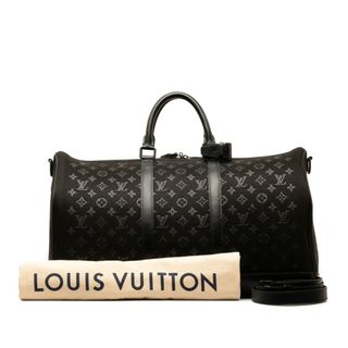 ルイヴィトン(LOUIS VUITTON)の美品 ルイ ヴィトン モノグラム ライトアップ キーポル バンドリエール50 ボストンバッグ ショルダーバッグ 2WAY M44770 ナイロン メンズ LOUIS VUITTON 【201-50301】(ボストンバッグ)