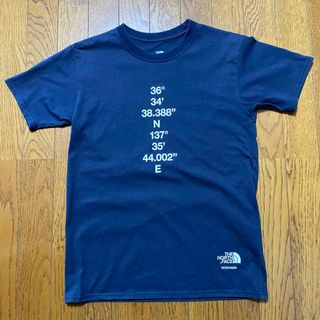 ザノースフェイス(THE NORTH FACE)のザ・ノースフェイス　半袖Tシャツ　立山座標モデル　メンズＳ　ネイビー系　限定品(Tシャツ/カットソー(半袖/袖なし))