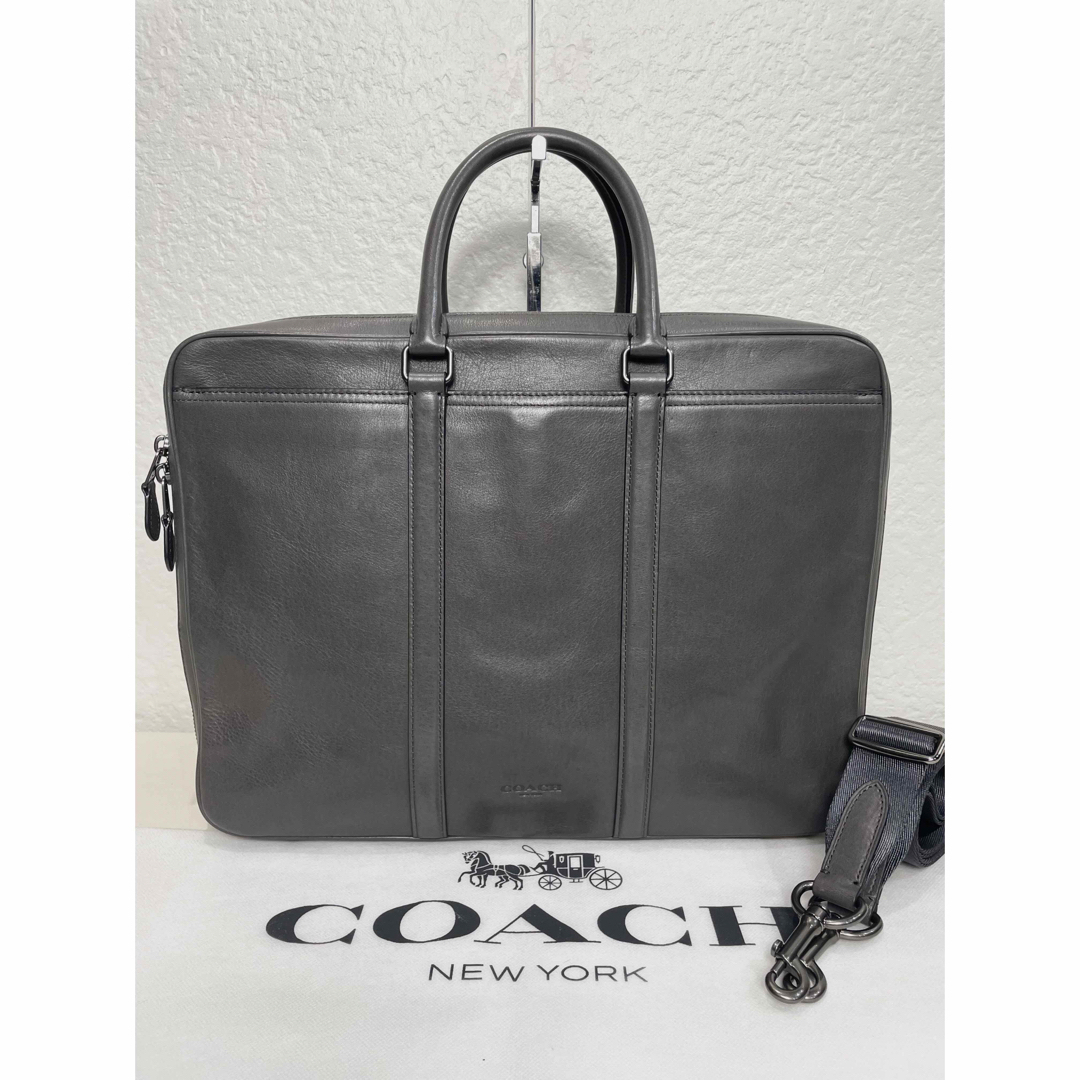 COACH(コーチ)の【美品】定価9.9万　コーチ メンテ済み　ビジネス　レザー　本革　バッグ　286 メンズのバッグ(ビジネスバッグ)の商品写真