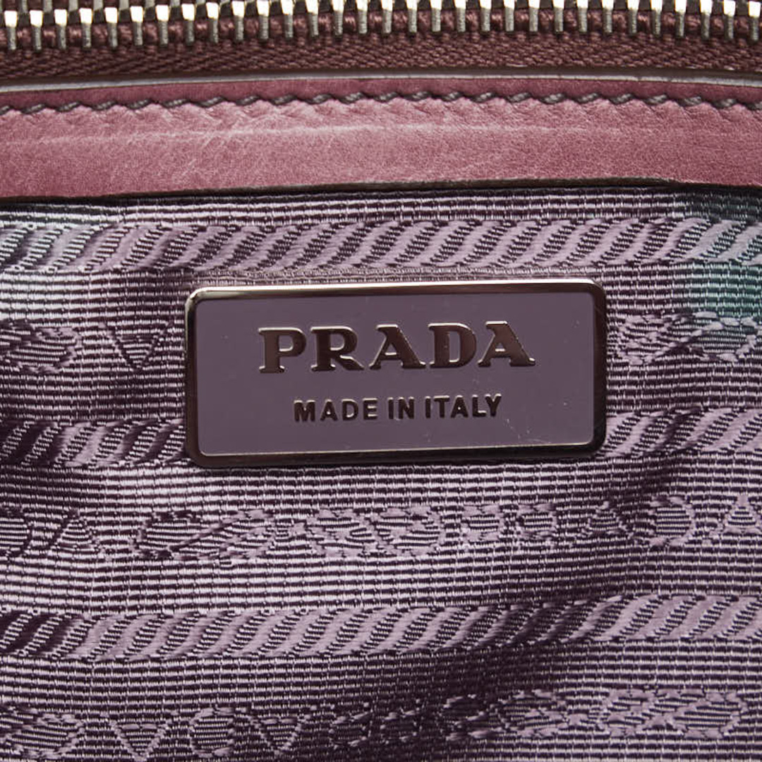 PRADA(プラダ)のプラダ 三角ロゴプレート ハンドバッグ レザー レディース PRADA 【1-0150705】 レディースのバッグ(ハンドバッグ)の商品写真