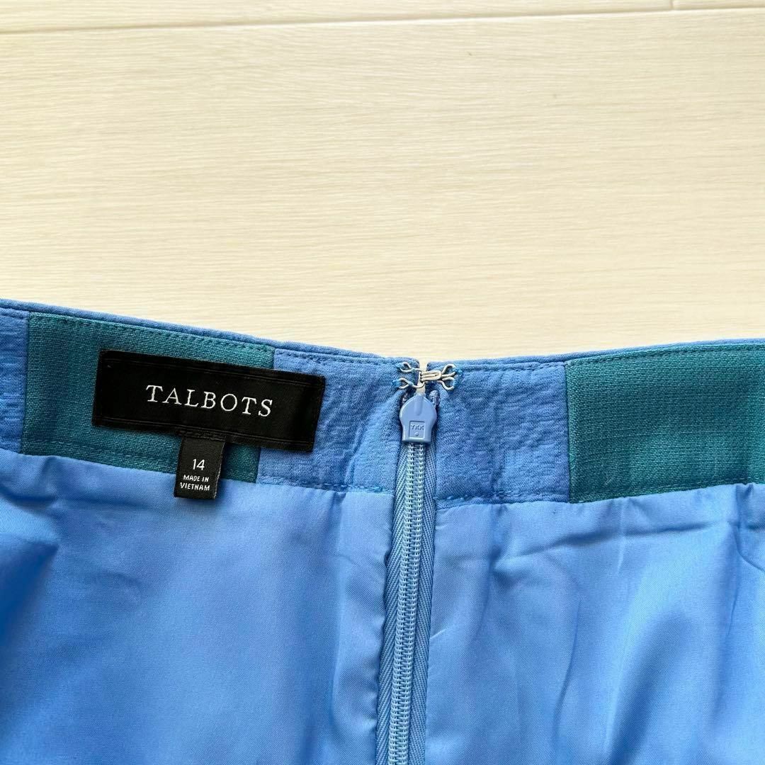 TALBOTS(タルボット)のTALBOTS タルボット スカラップ タイトスカート 大きいサイズ 14 レディースのスカート(ひざ丈スカート)の商品写真