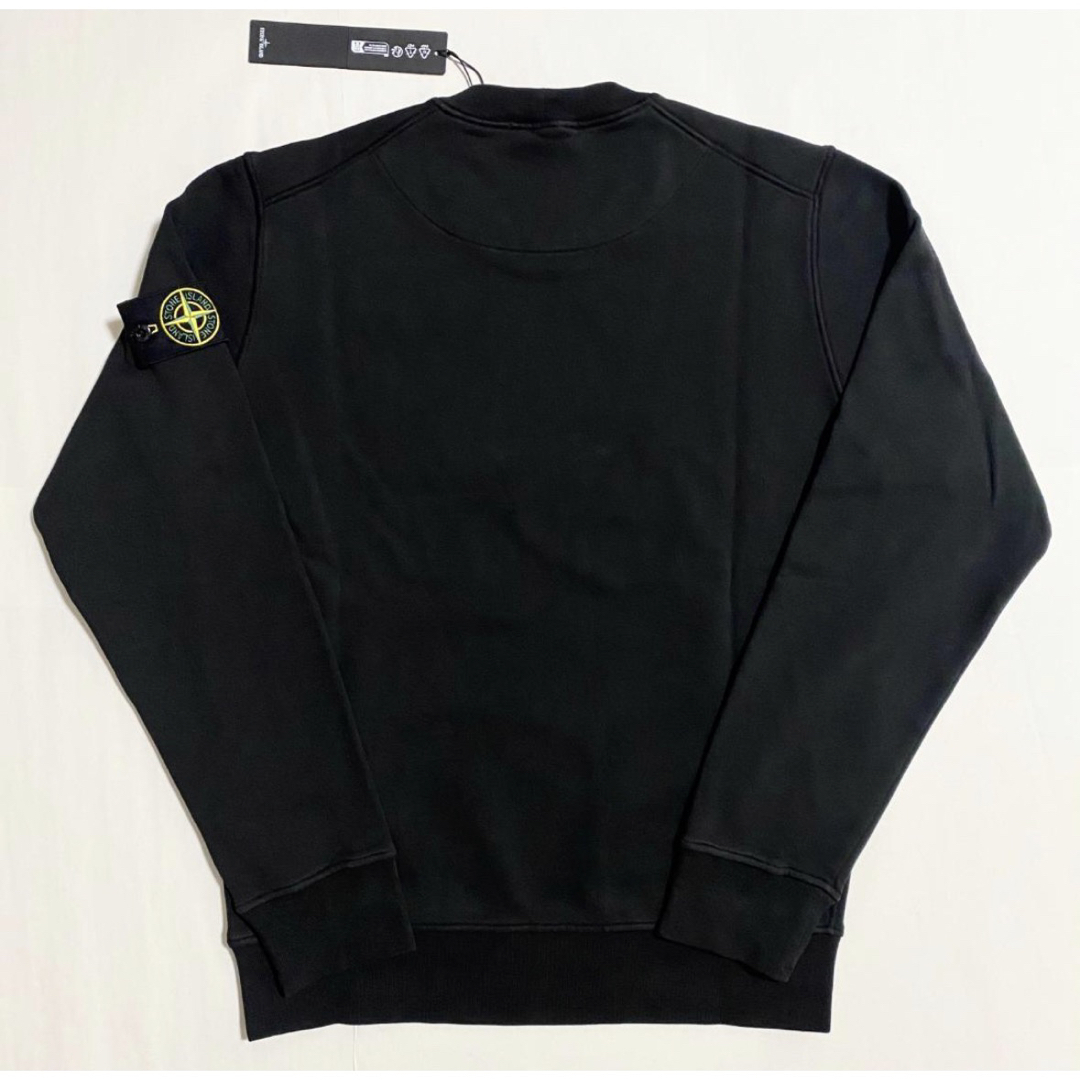 STONE ISLAND(ストーンアイランド)の新品　STONE ISLAND スウェットシャツ　ブラック　XL メンズのトップス(スウェット)の商品写真