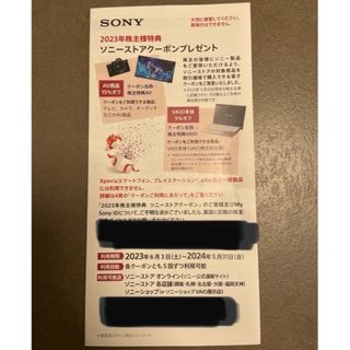 ソニー(SONY)のソニーストアクーポン1枚(デジタル一眼)