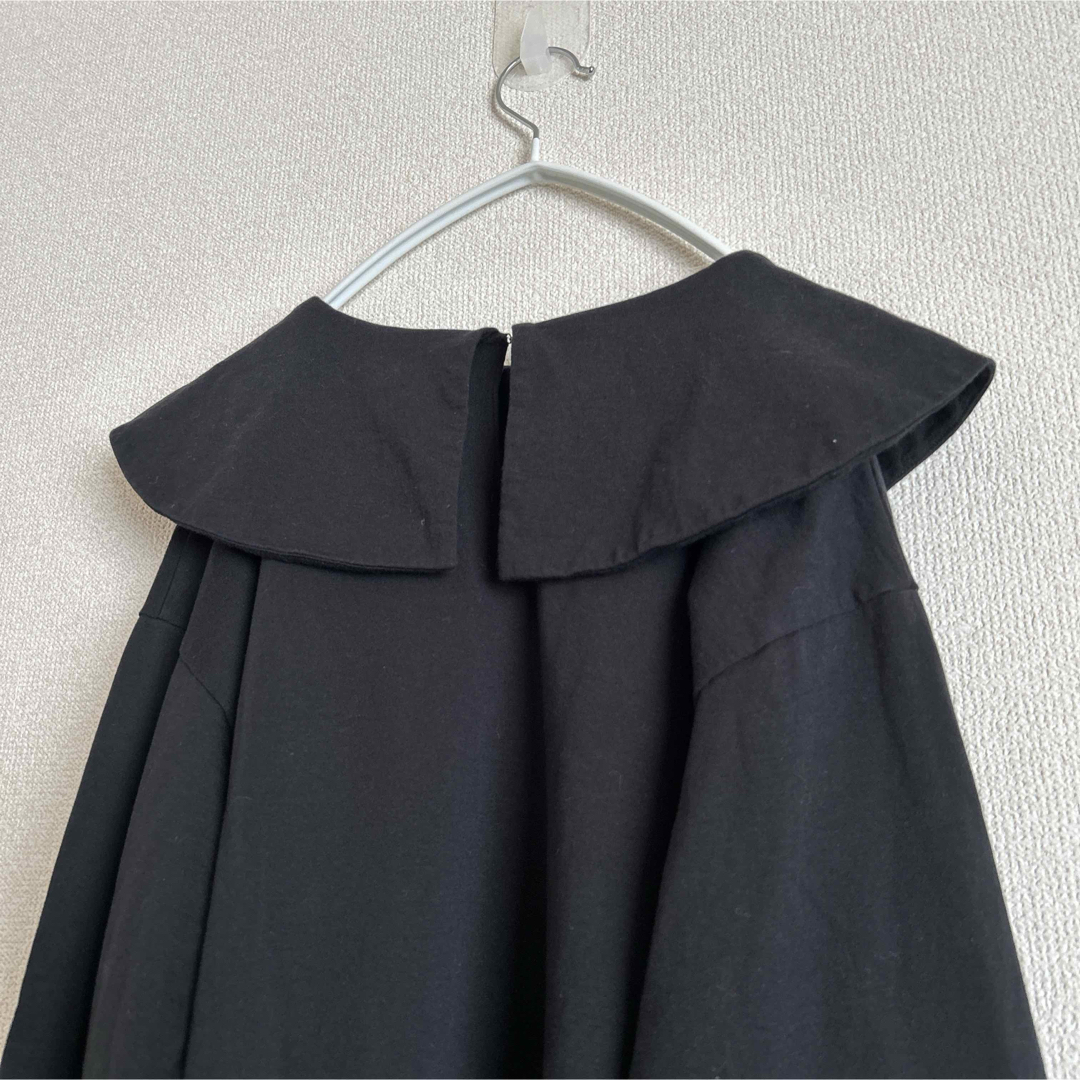 Spick & Span(スピックアンドスパン)のスピックアンドスパン 襟プルオーバー ブラック  レディースのトップス(Tシャツ(長袖/七分))の商品写真