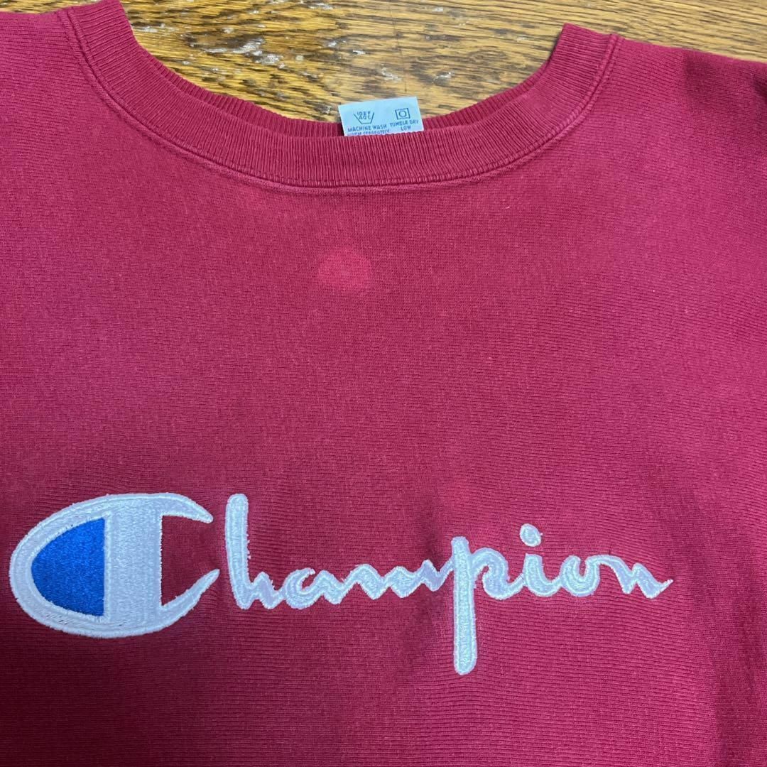 Champion(チャンピオン)の90s USA製 Champion スウェット リバースウィーブ えんじ XXL メンズのトップス(スウェット)の商品写真