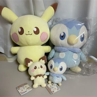 ポケモン(ポケモン)のポケモン ポケピース プライズぬいぐるみ4点セット(キャラクターグッズ)