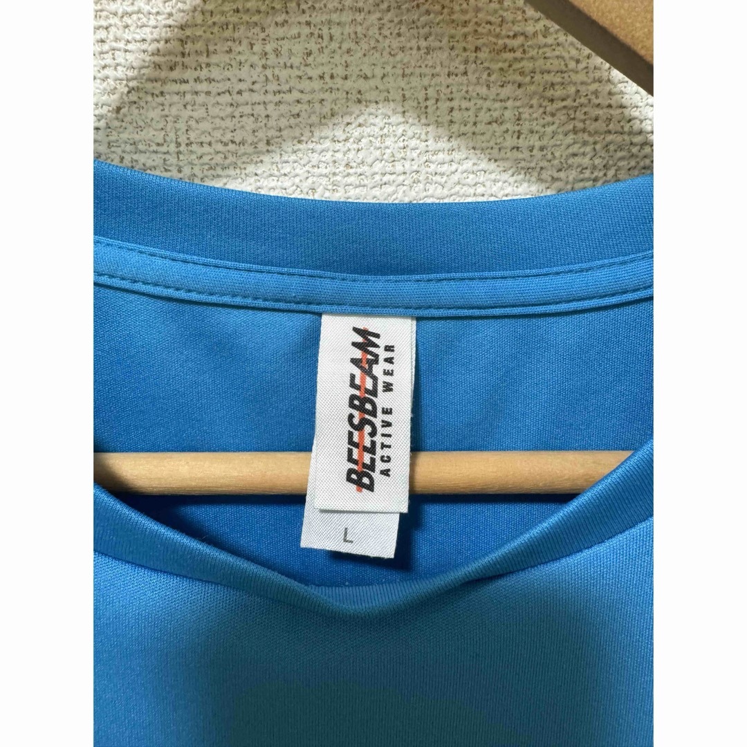 美品 スポーツ用 半袖Tシャツ Lサイズ 水色 トライアスロン ランニング メンズのトップス(Tシャツ/カットソー(半袖/袖なし))の商品写真