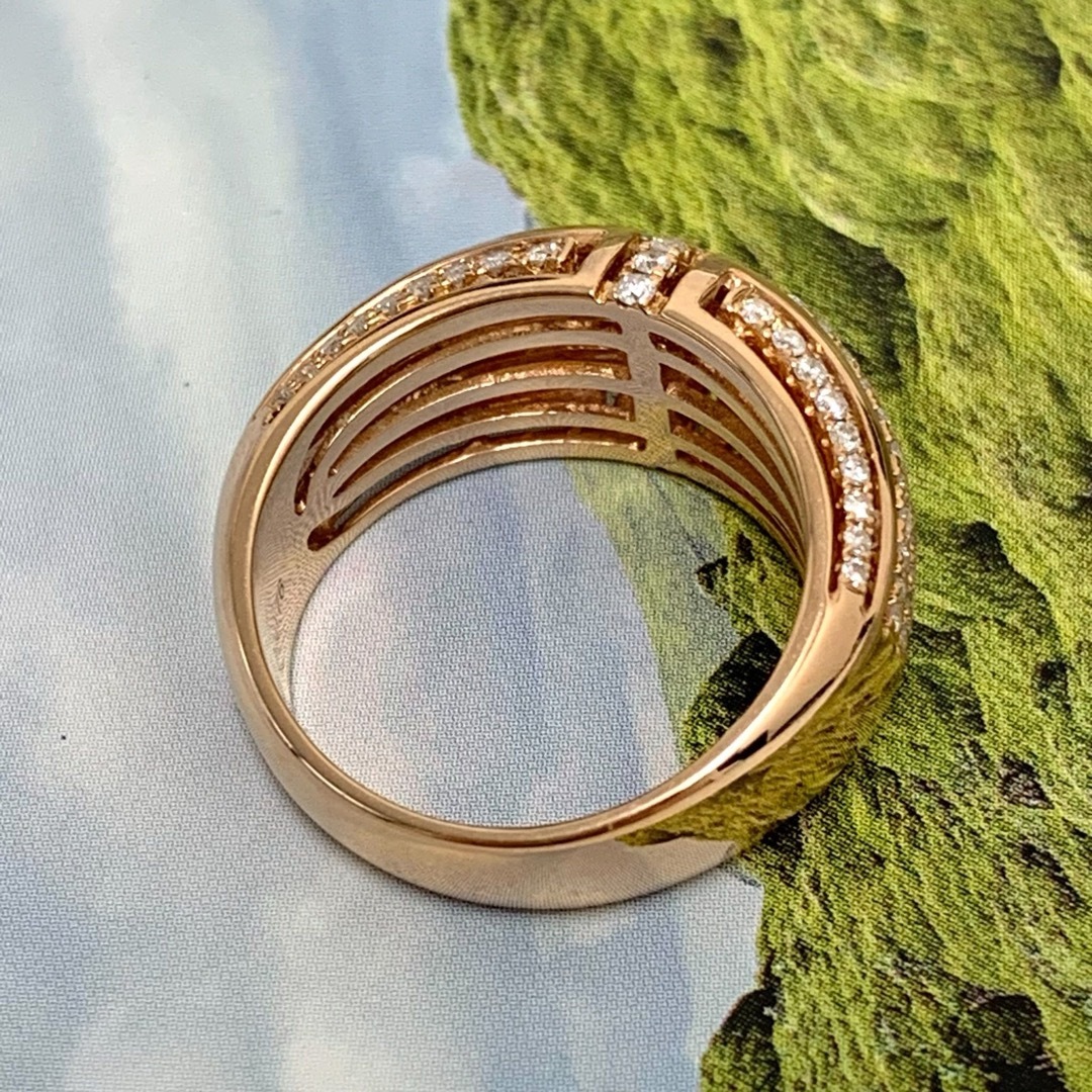 K18PG ダイヤモンド　0.76 リング　指輪 レディースのアクセサリー(リング(指輪))の商品写真