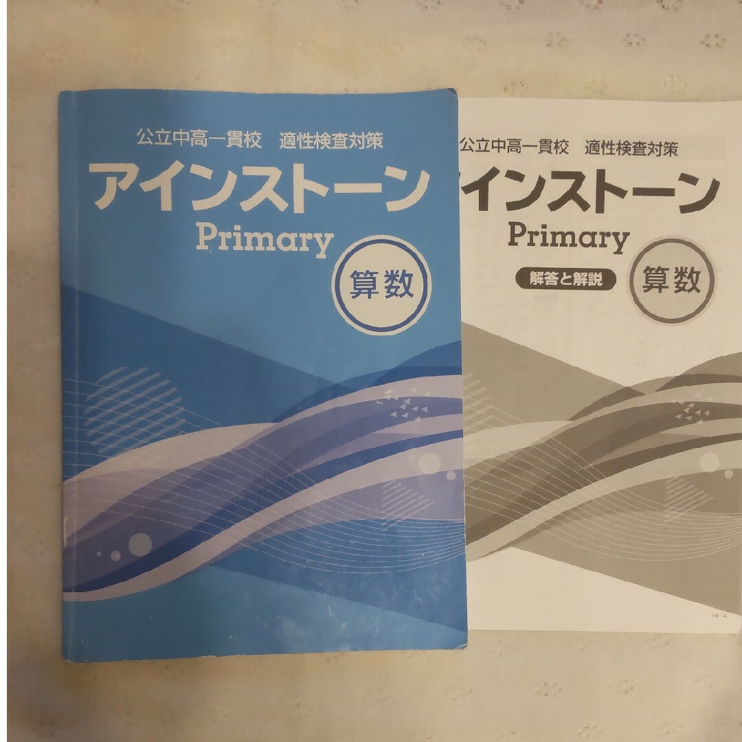 アインストーン　プライマリ　算数　公立中高一貫校　適性検査対策 エンタメ/ホビーの本(語学/参考書)の商品写真