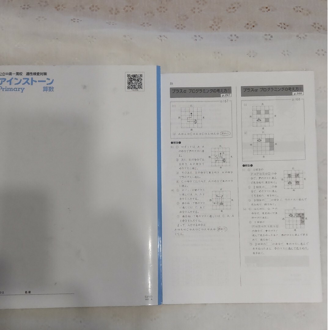 アインストーン　プライマリ　算数　公立中高一貫校　適性検査対策 エンタメ/ホビーの本(語学/参考書)の商品写真