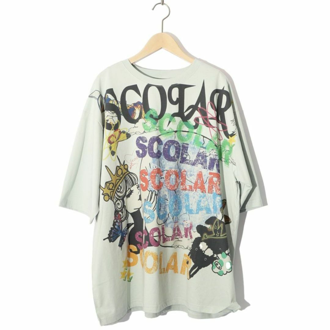 ScoLar(スカラー)のスカラー 142648：スカラーロゴがいっぱいBIG-Tシャツ レディースのトップス(Tシャツ(半袖/袖なし))の商品写真