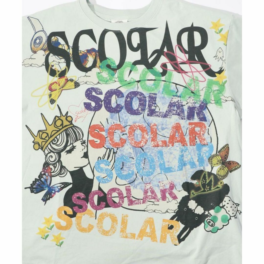 ScoLar(スカラー)のスカラー 142648：スカラーロゴがいっぱいBIG-Tシャツ レディースのトップス(Tシャツ(半袖/袖なし))の商品写真