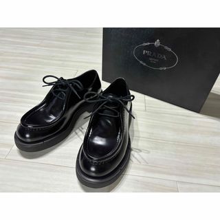 PRADA - PRADA ダイアパソン オペークブラッシュドレザー レースアップ シューズ  