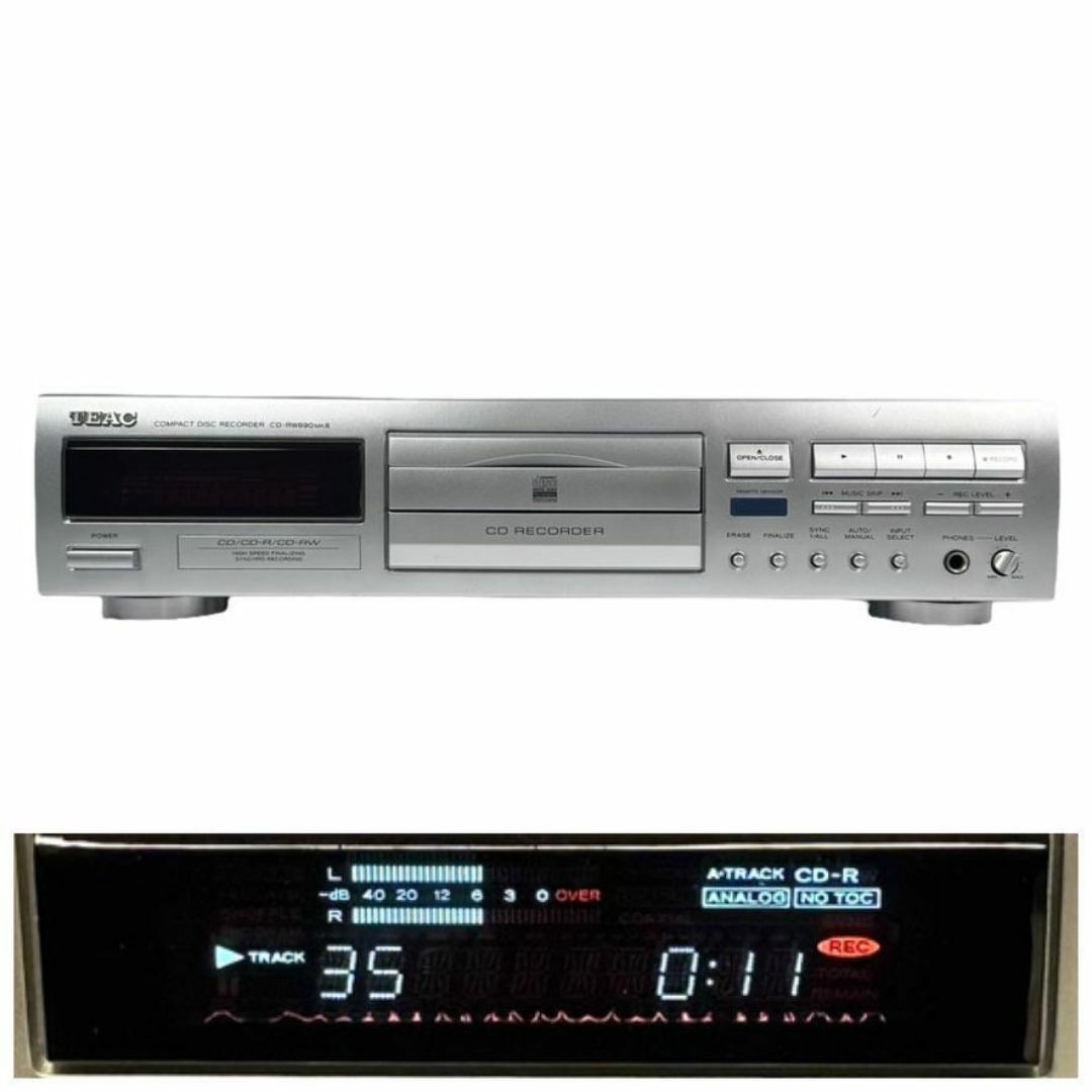 TEACメーカー整備済  ティアック CDレコーダー CD-RW890MK2-S 楽器のレコーディング/PA機器(その他)の商品写真