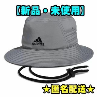 アディダス(adidas)の【新品】アディダス　バケットハット　男女兼用　グレー　帽子　キャップ　ハット(ハット)