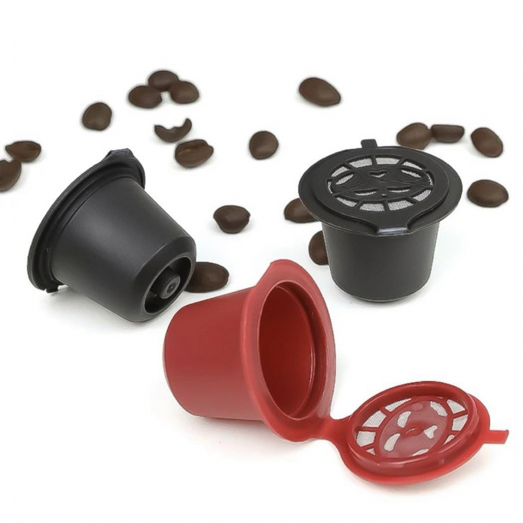 ネスプレッソ コーヒー 再利用可能 互換カプセル 5個セット エコ 節約 スマホ/家電/カメラの調理家電(コーヒーメーカー)の商品写真
